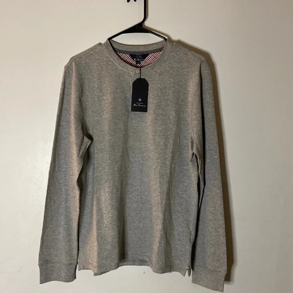 Ben Sherman - Men’s Grey - Long Sleeve Shirt - Medium - Picture 1 of 2